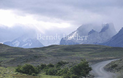 Anden Gebirge NP Torres del Paine Piste - Zum Vergroessern klicken!