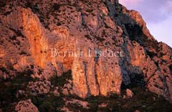 Gebirge Kalkfelsen Provence - Zum Vergroessern klicken!