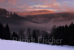 Bayerischer Wald Wolken Abendstimmung - Zum Vergroessern klicken!
