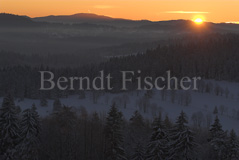 Bayerischer Wald Sonnenaufgang - Zum Vergroessern klicken!